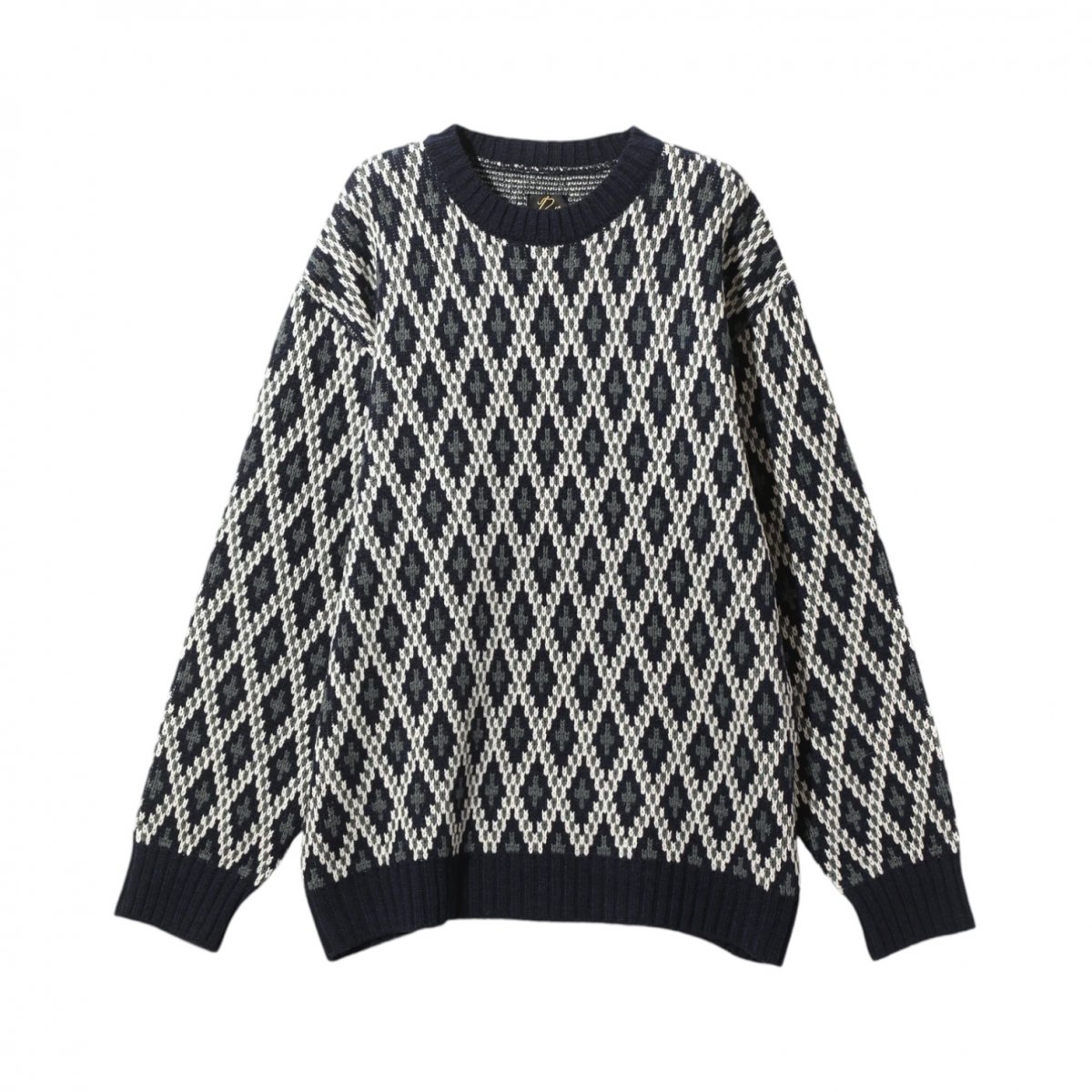 NEEDLES <BR>CREW NECK SWEATER - SHETLAND

