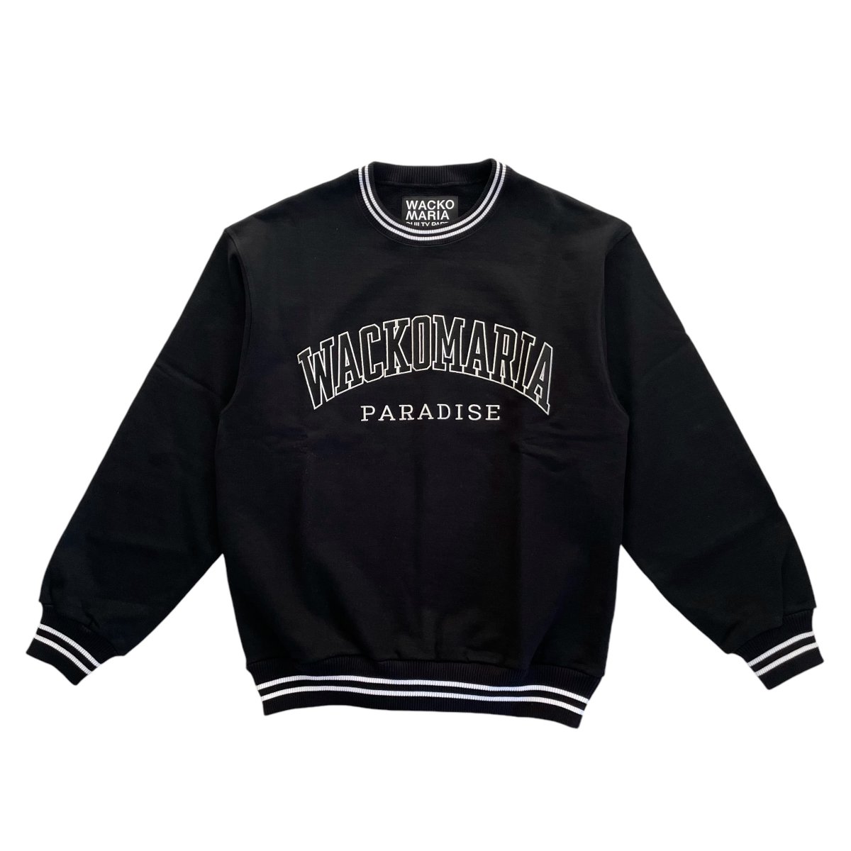 WACKO MARIA《ワコマリア》HEAVY WEIGHT CREW NECK SWEAT SHIRT ( TYPE-1 ) (BLACK) -  Cloud9【クラウドナイン】Official Online Store