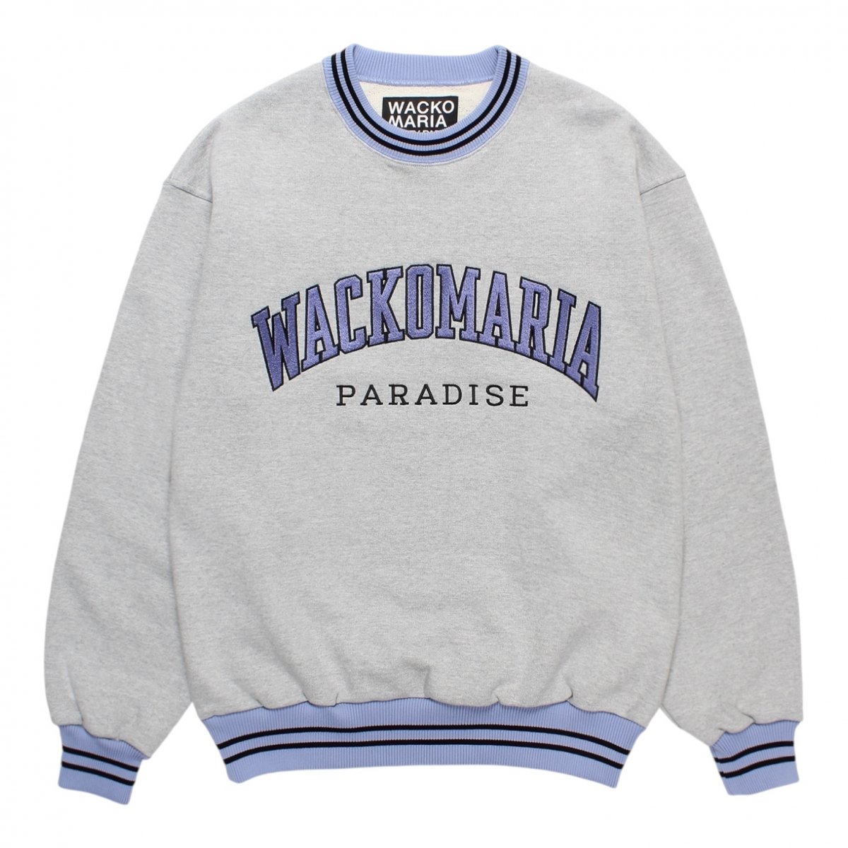 WACKOMARIA<BR>HEAVY WEIGHT CREW NECK SWEAT SHIRT ( TYPE-2 ) (GRAY)