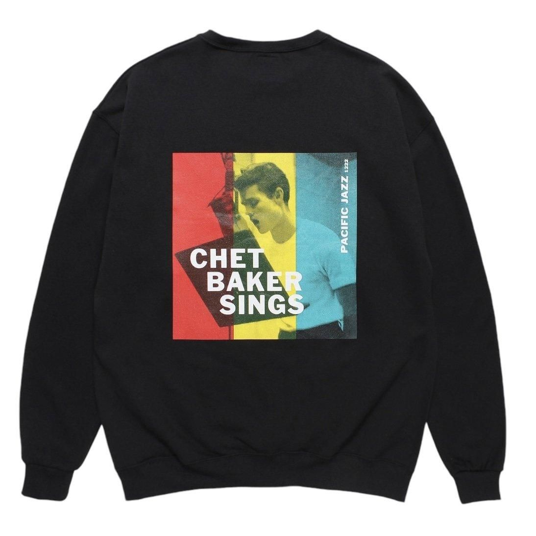 ワコマリア　Chet Baker スウェット ブラック L BLACK ファッション ワコマリア Chet Baker スウェット ブラック L