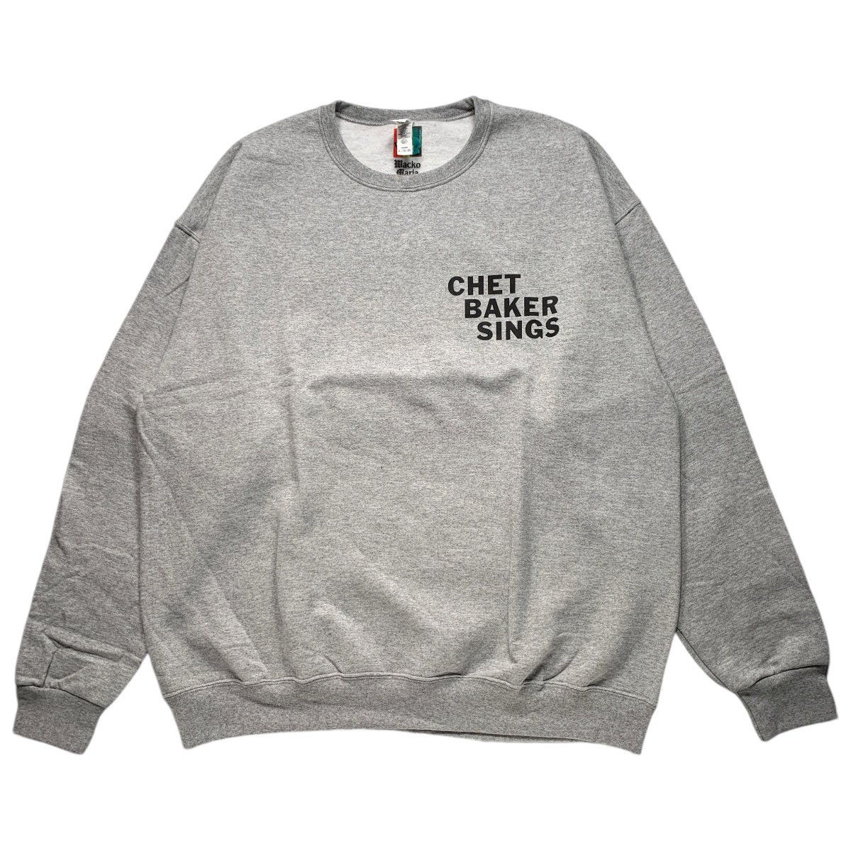 WACKO MARIA《ワコマリア》CHET BAKER / CREW NECK SWEAT SHIRT ( TYPE-2 ) (GRAY) -  Cloud9【クラウドナイン】Official Online Store