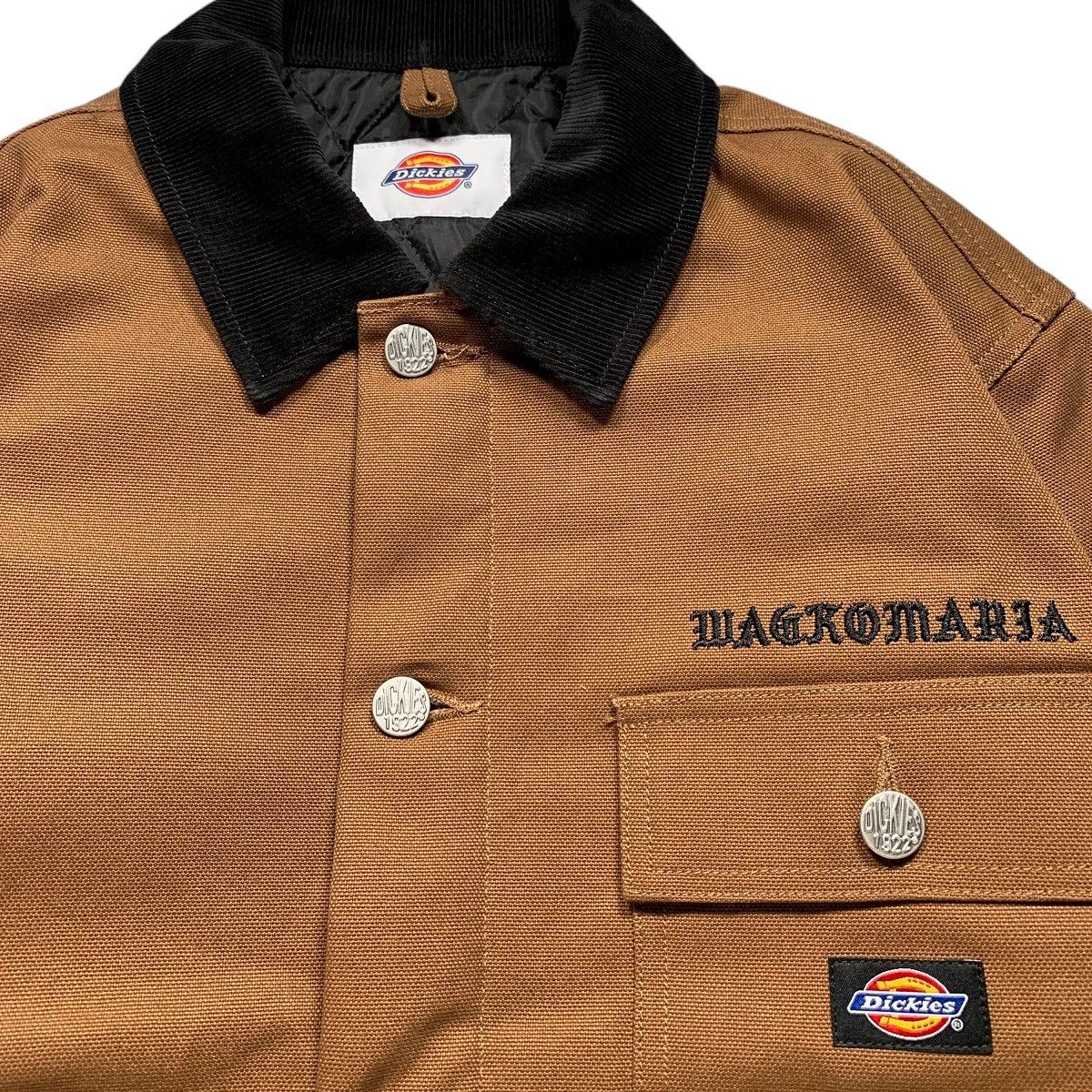 ディッキーズ　ワコマリア　コラボ　ブラウン カバーオール　ジャケット ディッキーズ ワコマリア コラボ ブラウン カバーオール