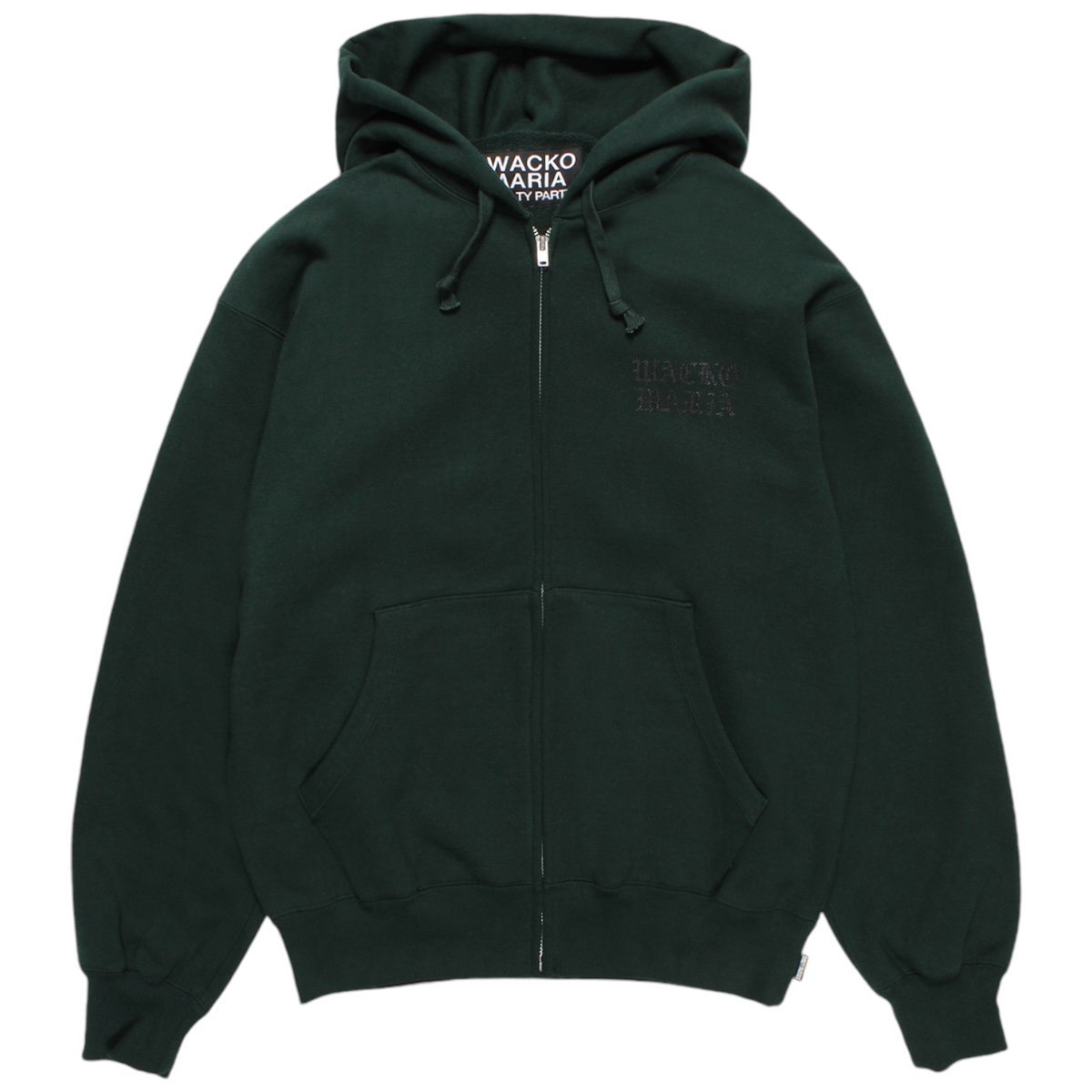 WACKOMARIA<BR>HEAVY WEIGHT FULL ZIP HOODED SWEAT SHIRT ( TYPE-1 ) (GREEN)