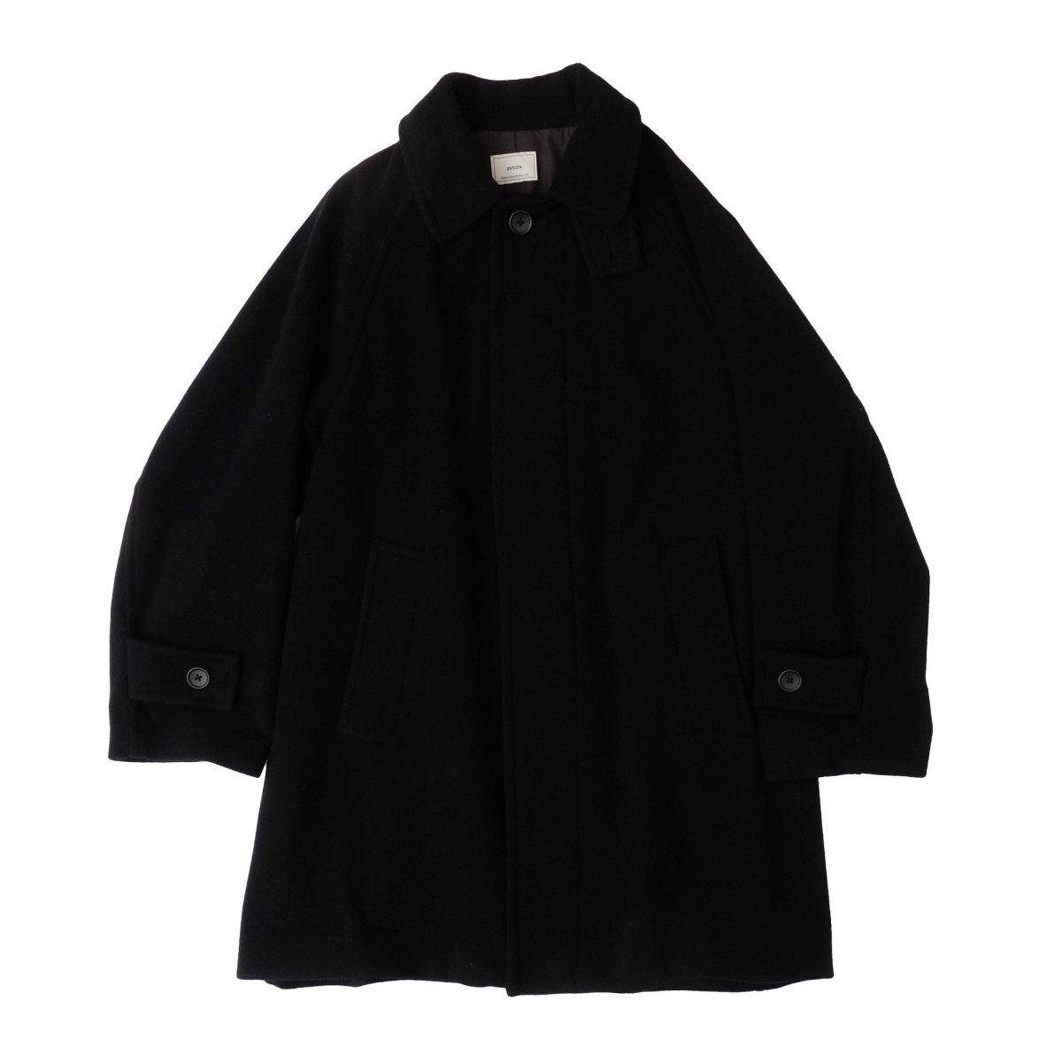 EVCON《エビコン》Wool Stain Collar Half Coat (BLACK) - Cloud9【クラウドナイン】Official  Online Store