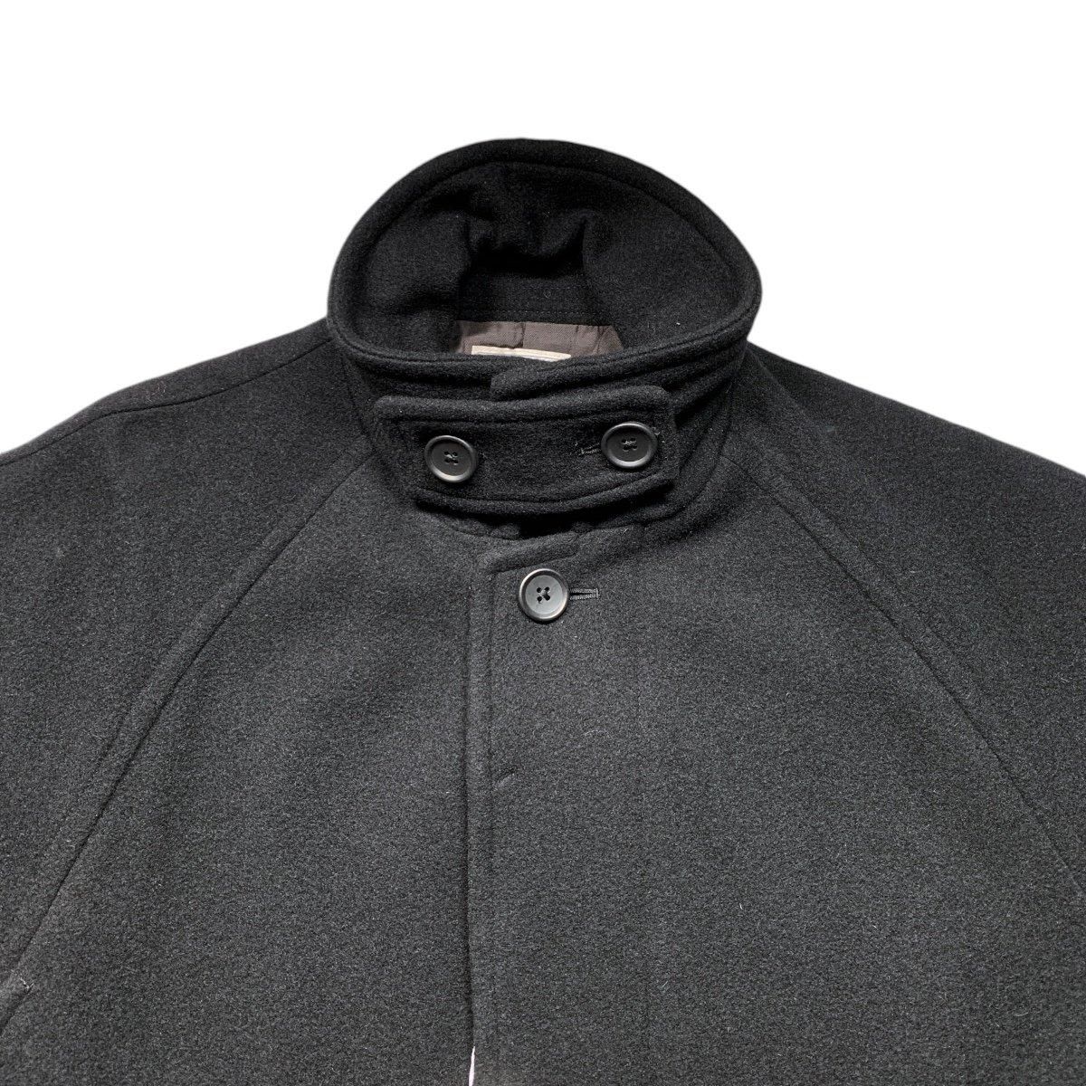 EVCON wool stain collar coat エビコン チャコール EVCON《エビコン》Wool Stain Collar Half Coat (BLACK