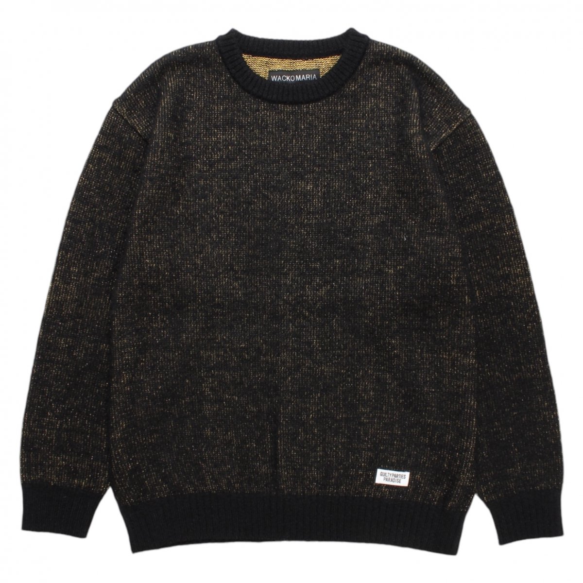 WACKOMARIA<BR>GLITTER MOHAIR CREW NECK SWEATER ( TYPE-2 )