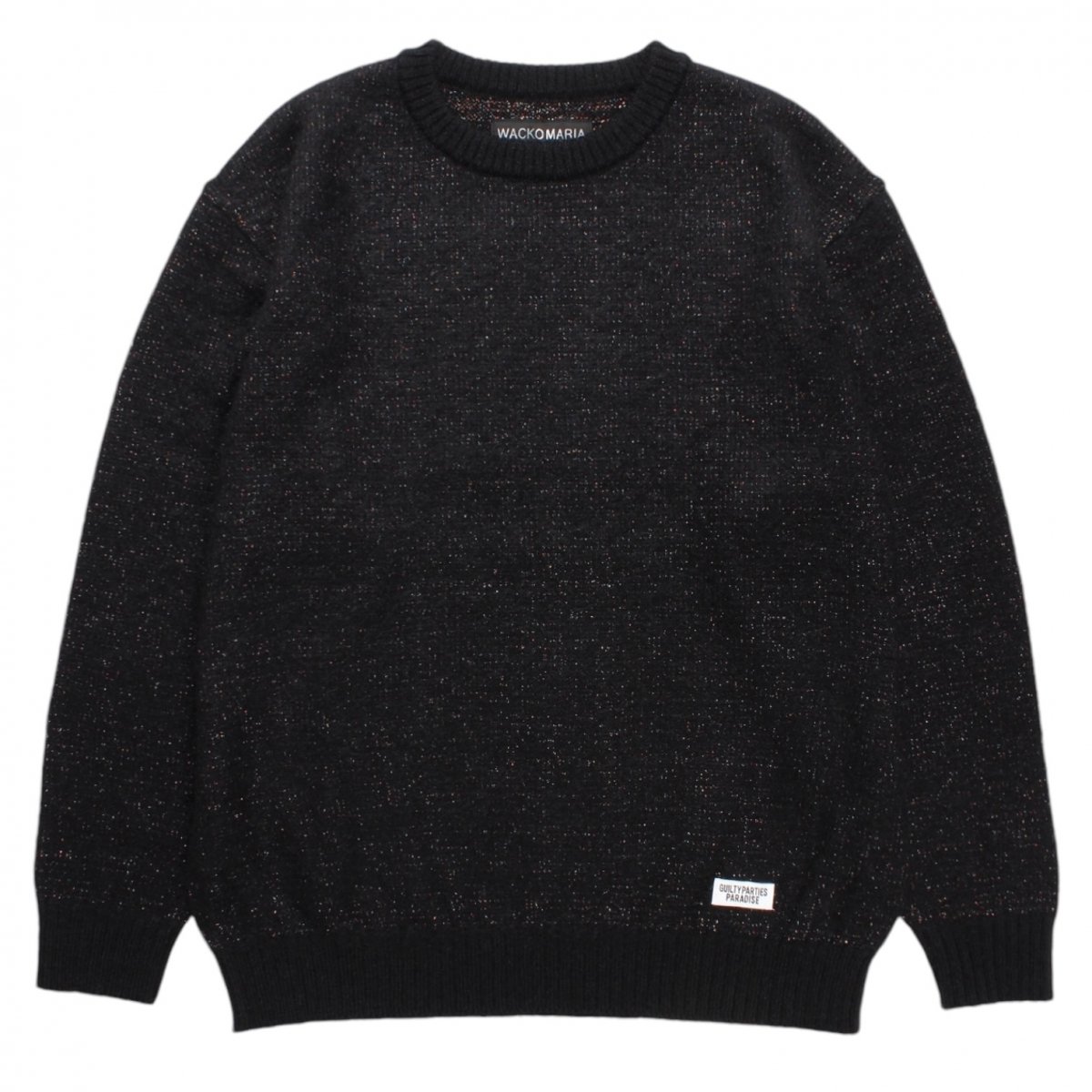 WACKOMARIA<BR>GLITTER MOHAIR CREW NECK SWEATER ( TYPE-1 )