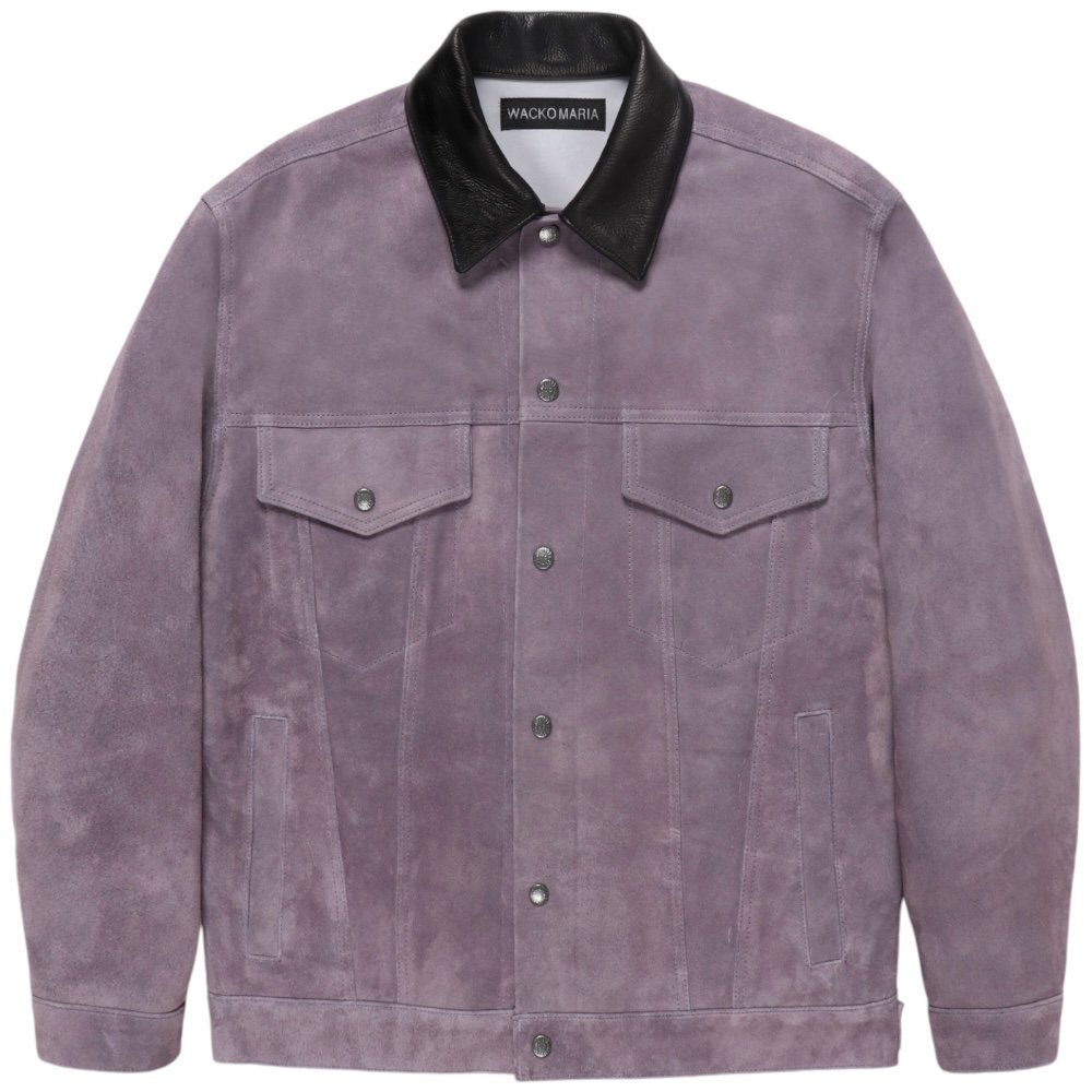 WACKO MARIA《ワコマリア》SUEDE LEATHER TRUCKER JACKET (PURPLE) -  Cloud9【クラウドナイン】Official Online Store