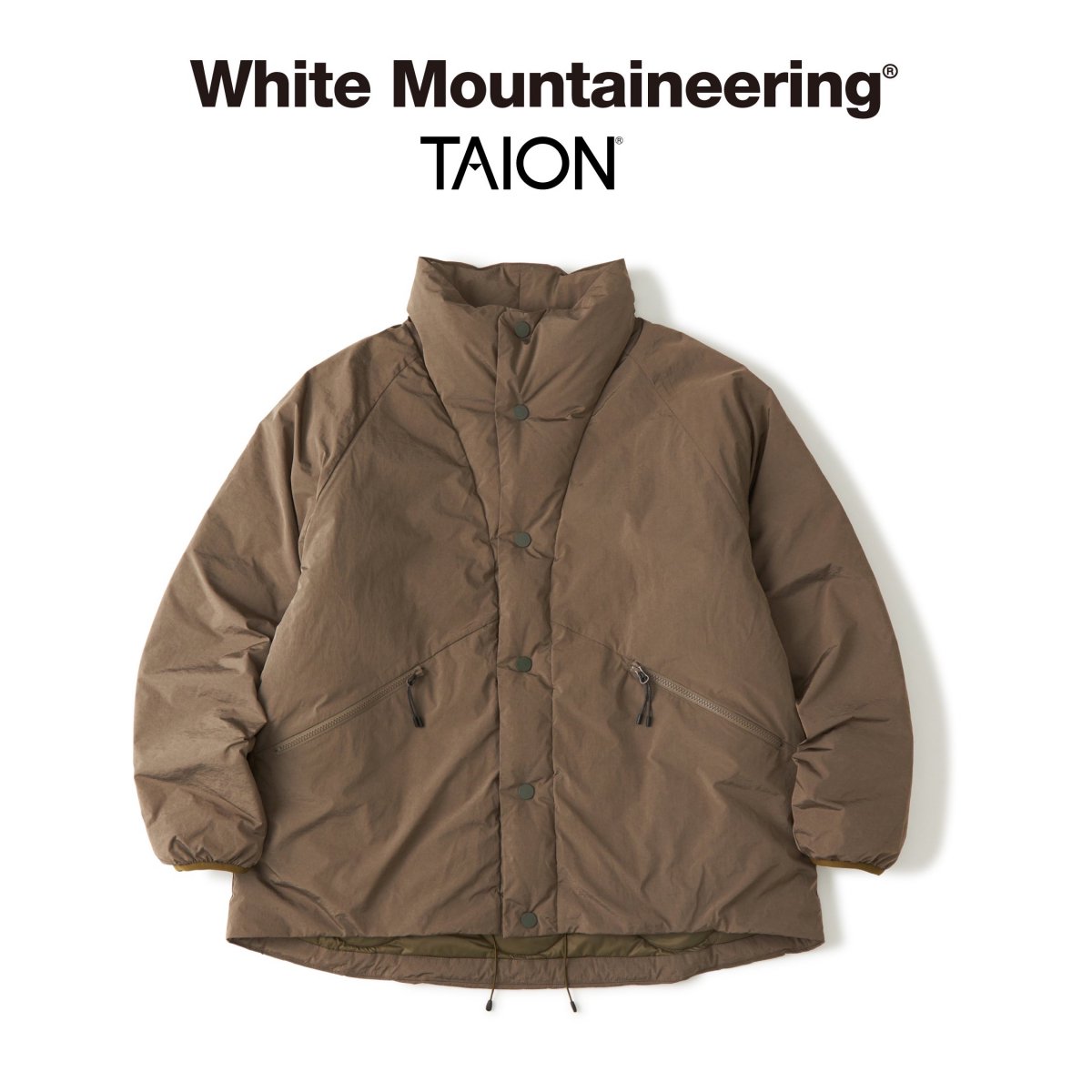 White<BR>Mountaineering<BR>WMTAION DOWN JACKET (KHAKI)