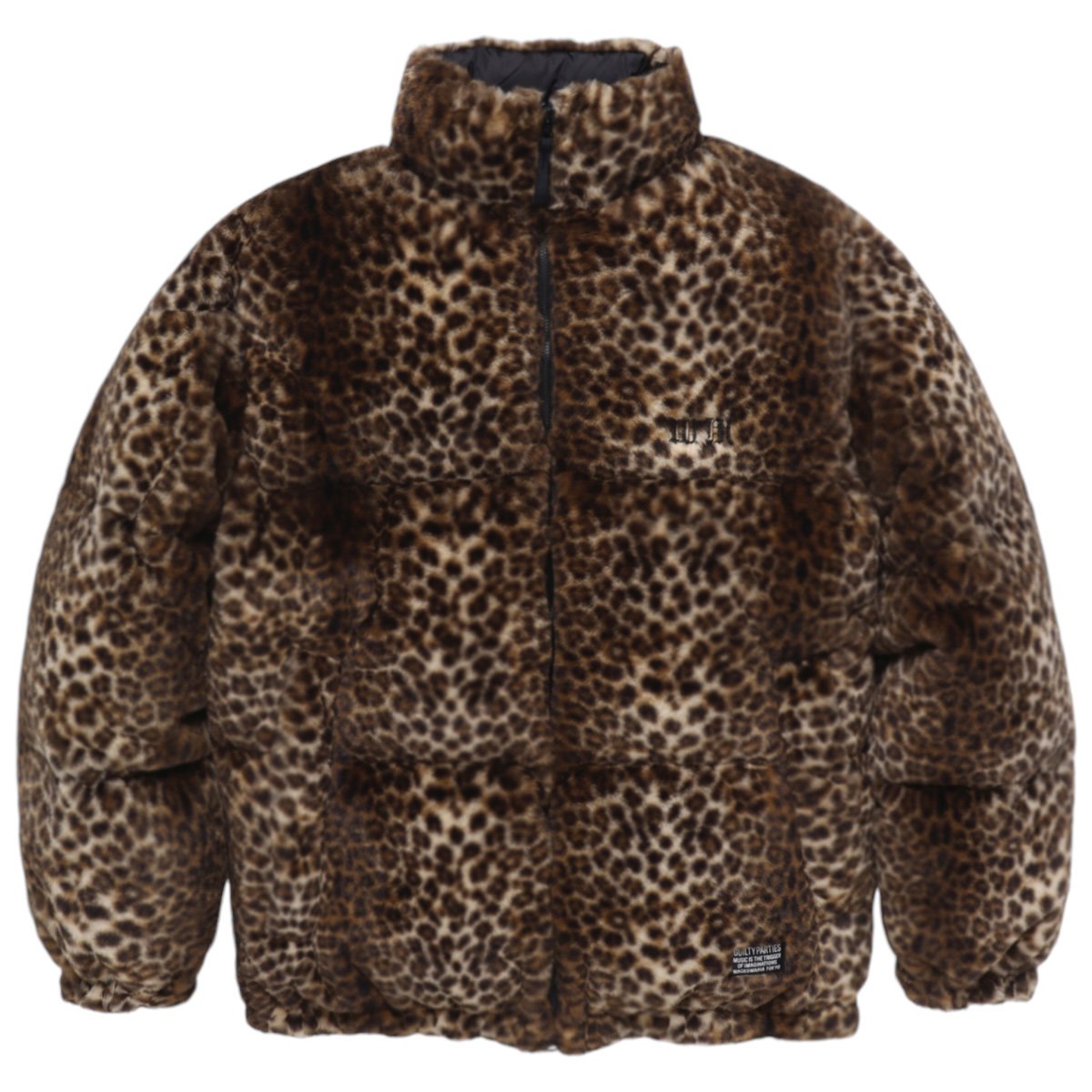 WACKOMARIA<BR> LEOPARD FUR DOWN JACKET