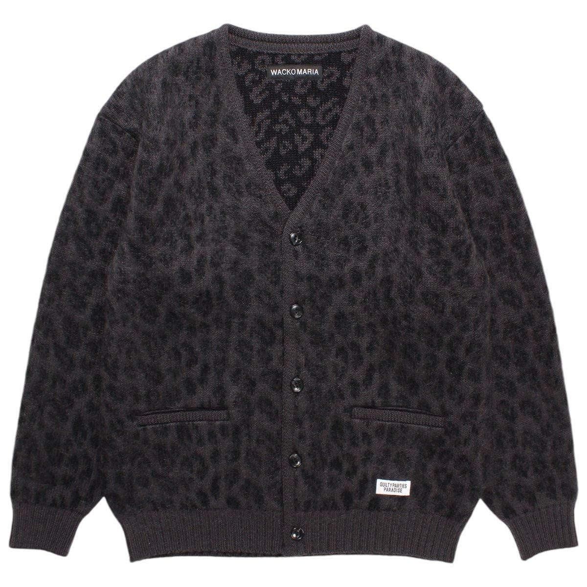 ワコマリアLEOPARD HEAVY MOHAIR CARDIGAN XL WACKO MARIA ワコマリア LEOPARD HEAVY MOHAIR CARDIGAN - CONUR