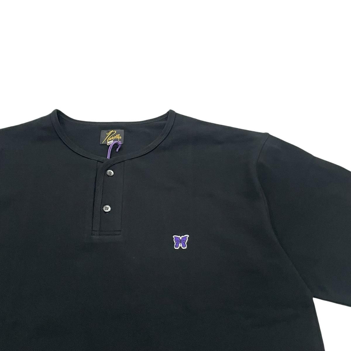 【NEEDLES】ニードルズHenry Neck Tee2025 春夏 NEEDLES ニードルズ S/S HENLEY NECK TEE - POLY JERSEY｜BORN