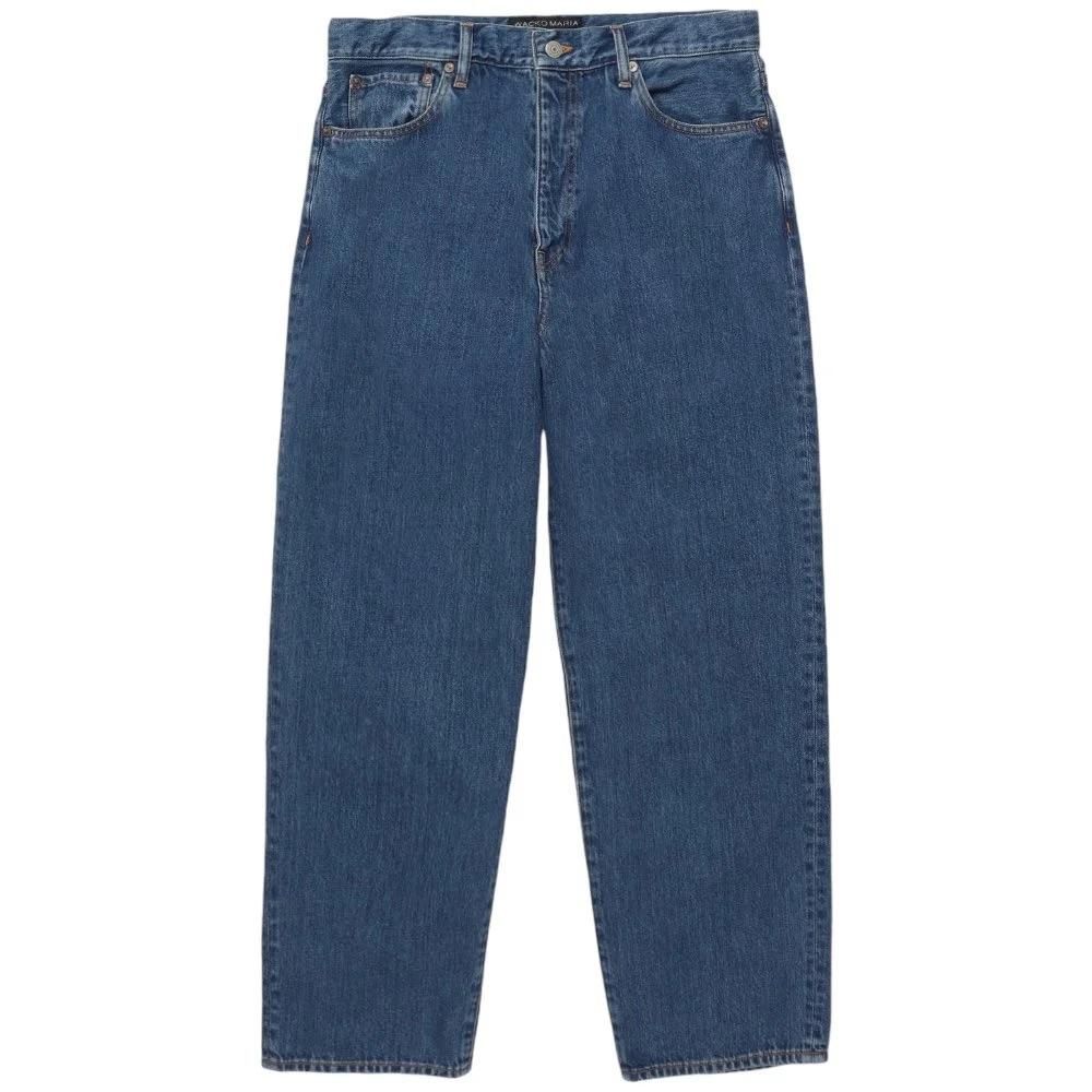 WACKOMARIA<BR> WASHED DENIM PANTS (INDIGO)