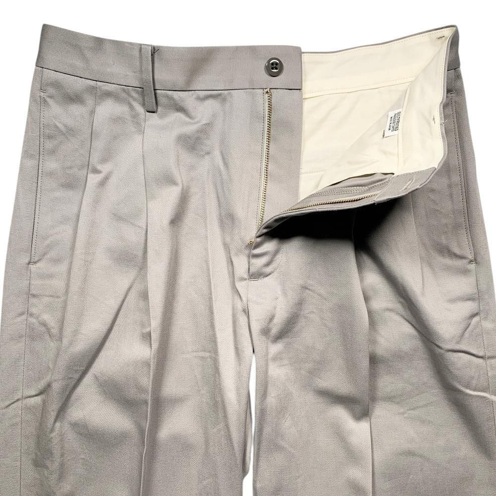 Wacko Maria　今期double pleated chino グレー WACKO MARIA《ワコマリア》DOUBLE PLEATED CHINO TROUSERS (GRAY