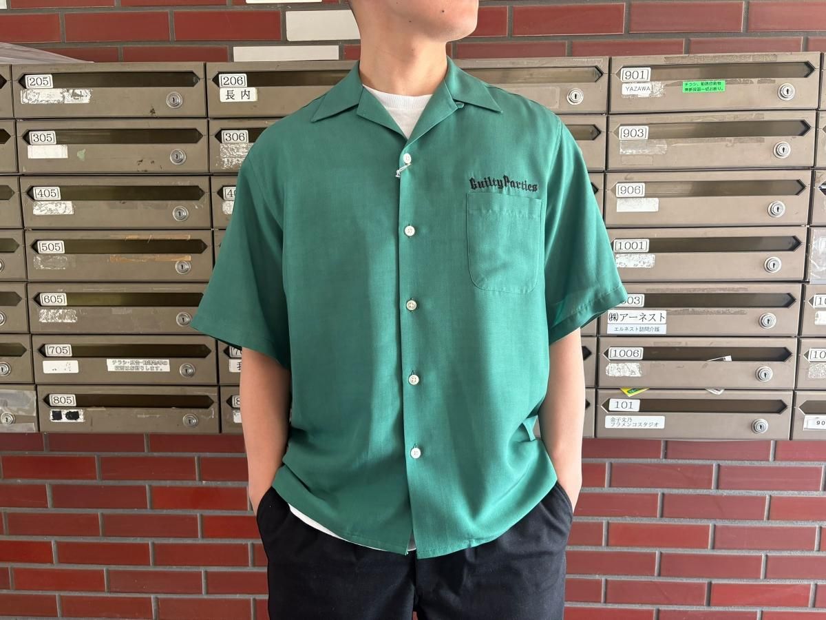 WACKOMARIA<BR>50'S SHIRT S/S ( TYPE-3 ) (GREEN)