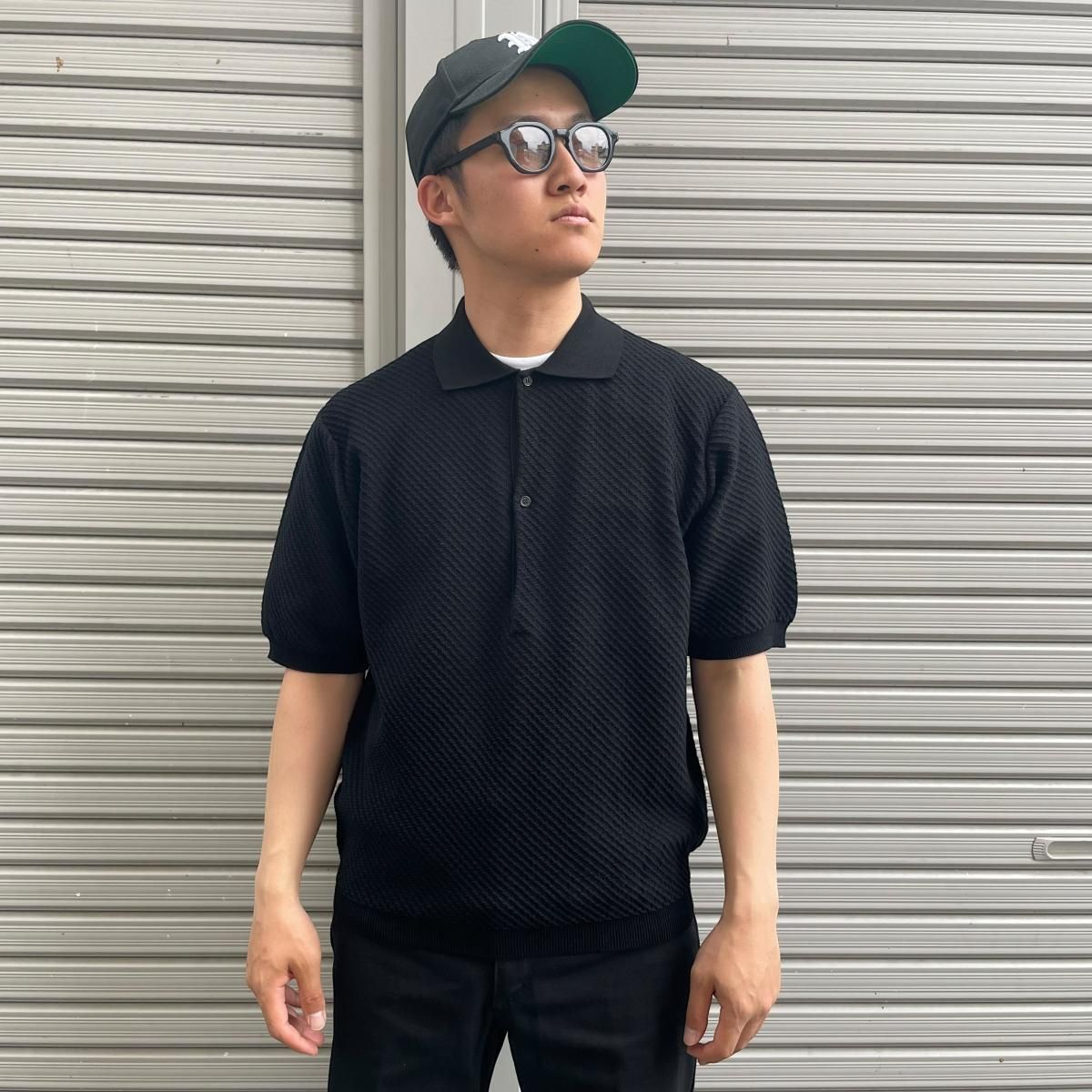 markaスキッパーニット 25ss オーガニックコットンツイストヤーン Marka マーカ [ M25B06SW01B ORGANIC COTTON TWIST YARN SKIPPER