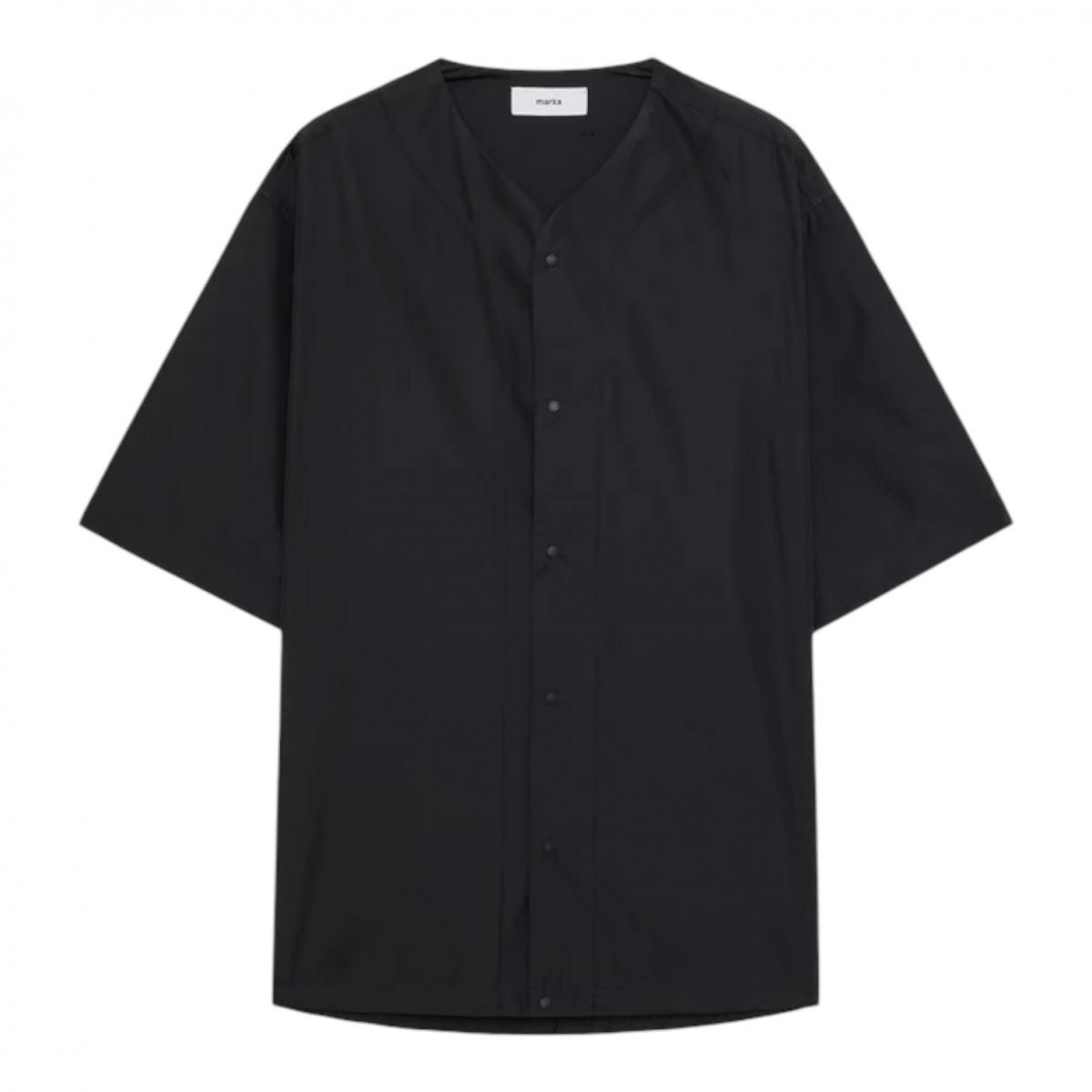 トップス marka BASE BALL SHIRT marka《マーカ》RECYCLED POLYESTER×SILK TAFFETA BASEBALL