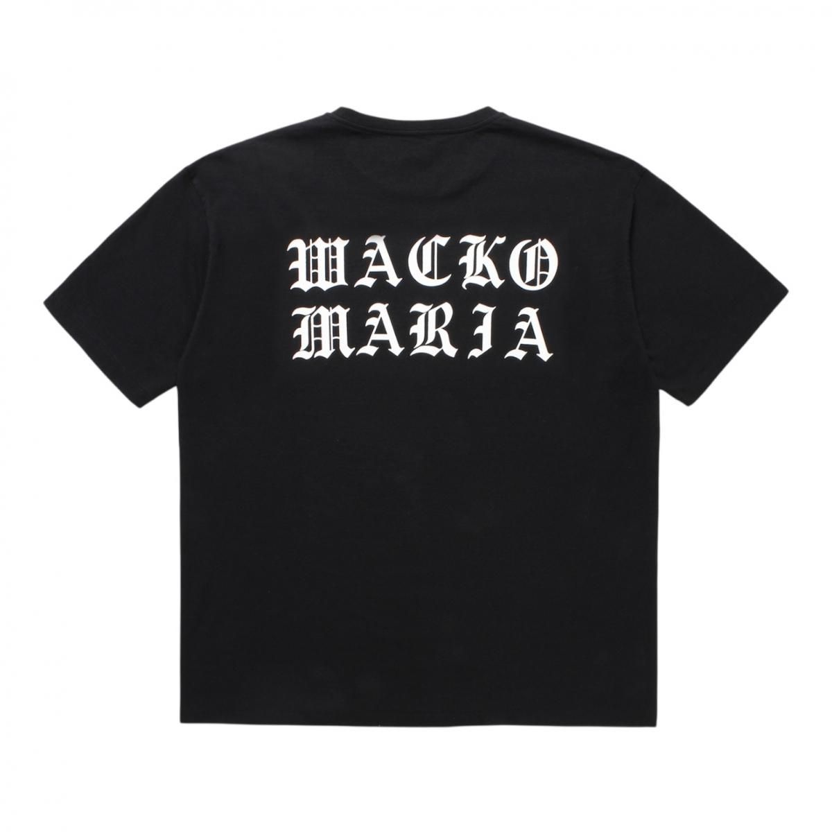 WACKOMARIA<BR>WASHED HEAVY WEIGHT CREW NECK T-SHIRT ( TYPE-11 ) (BLACK)