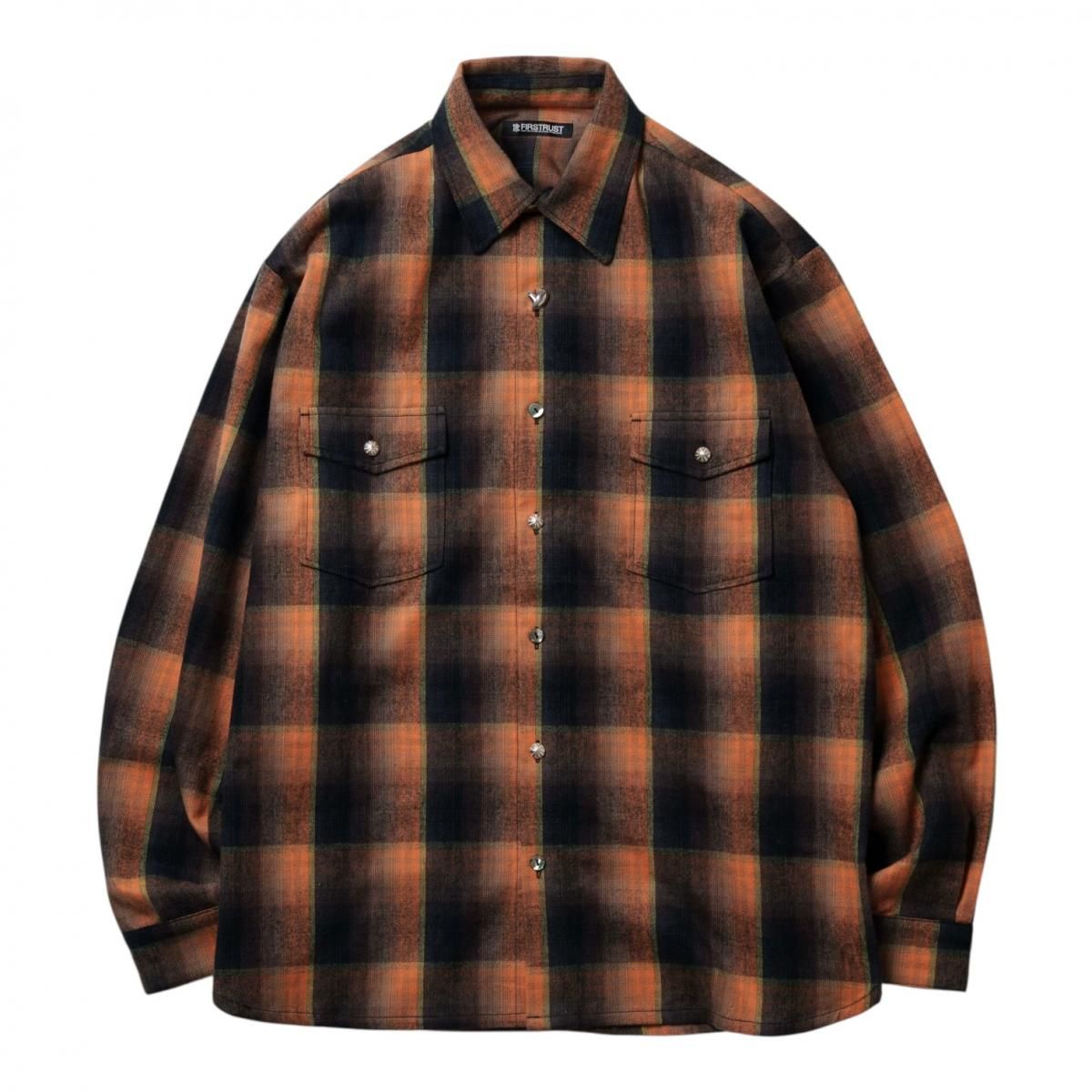 FIRST RUST<BR>WEEKEND / LS SHIRT (ONE LOVE BUTTON) | HEAVEN HILL
