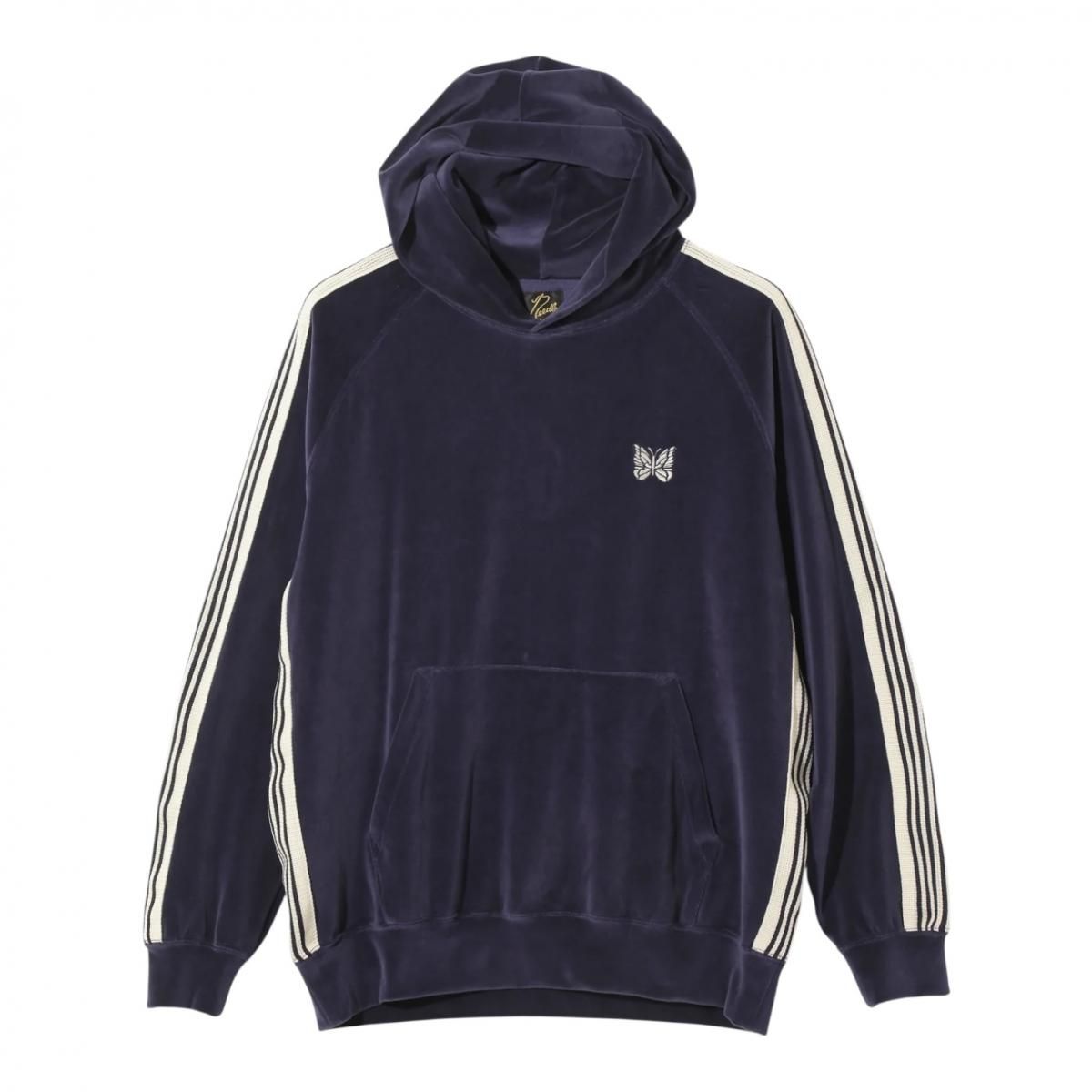 NEEDLES <BR>TRACK HOODY - C/PE VELOUR