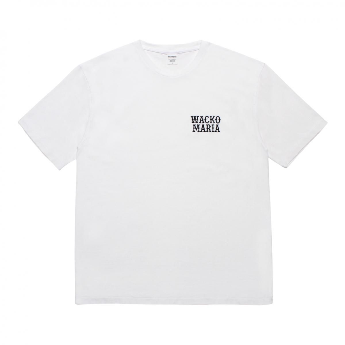 WACKOMARIA<BR>25FW-WMT-WT02 WASHED HEAVY WEIGHT CREW NECK T-SHIRT ( TYPE-2 ) (WHITE)