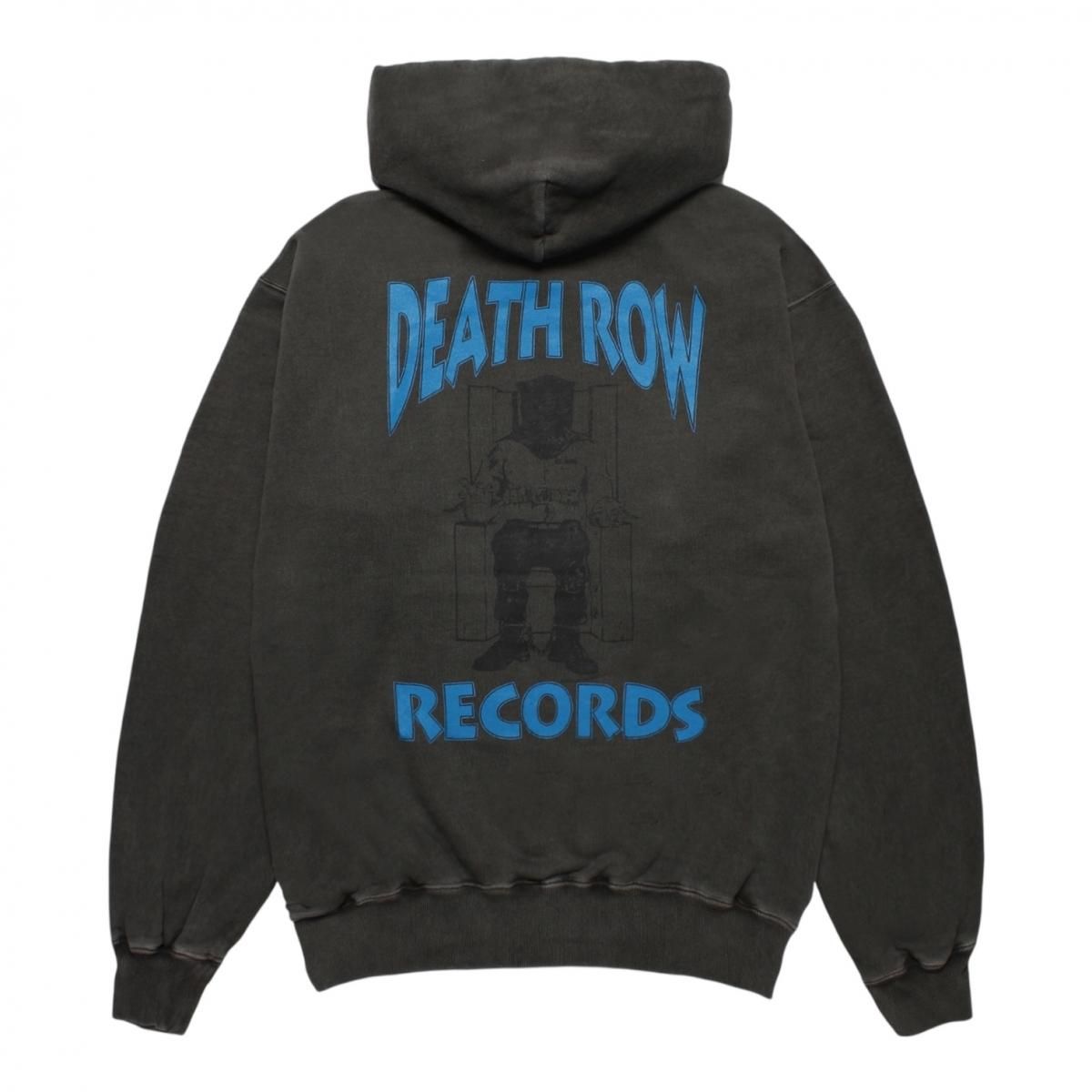WACKOMARIA<BR>DEATH ROW RECORDS / WASHED MIDDLE WEIGHT FULL ZIP HOODED SWEAT SHIRT (GRAY)