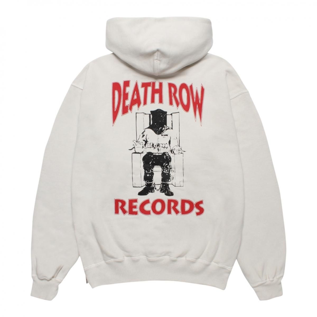 WACKOMARIA<BR>DEATH ROW RECORDS / WASHED MIDDLE WEIGHT FULL ZIP HOODED SWEAT SHIRT (IVORY)