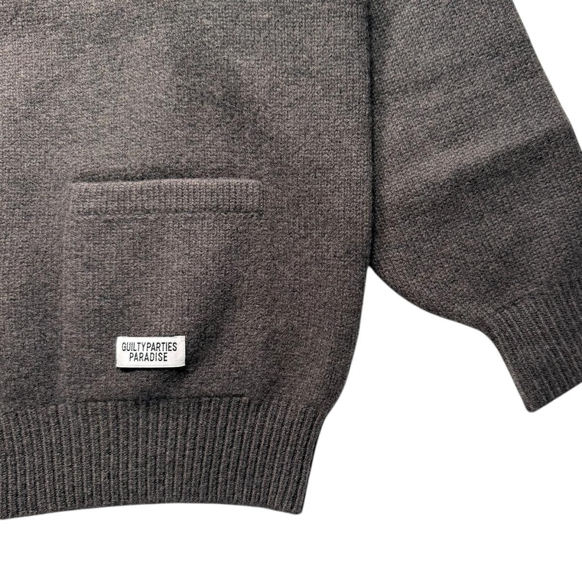 ニンゴ　ワコマリア　クラシックカーディガン　グレー　M WACKO MARIA《ワコマリア》CLASSIC CARDIGAN ( TYPE-1 ) (GRAY