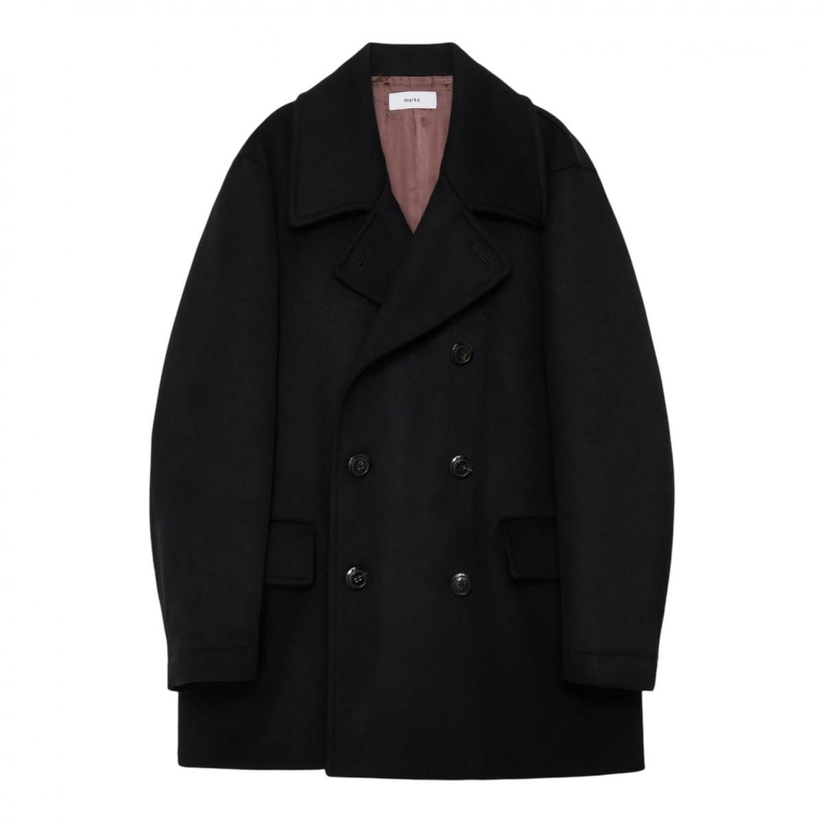 marka <BR>M25C25CO01C Wool Silk Cashmere Beaver Bridge Coat