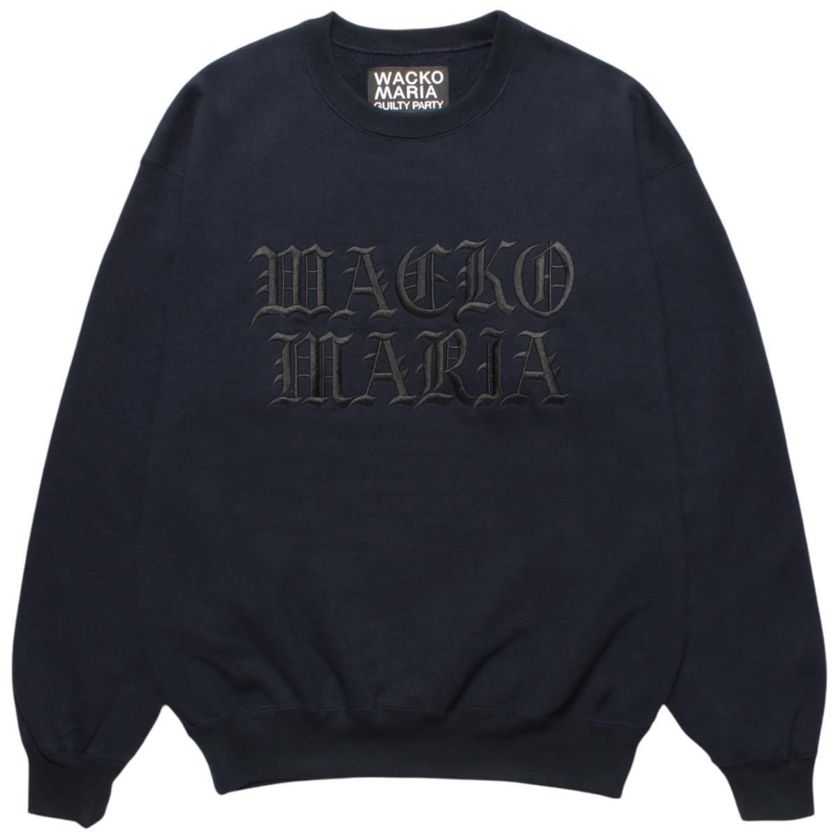 WACKOMARIA<BR>HEAVY WEIGHT CREW NECK SWEAT SHIRT (NAVY)