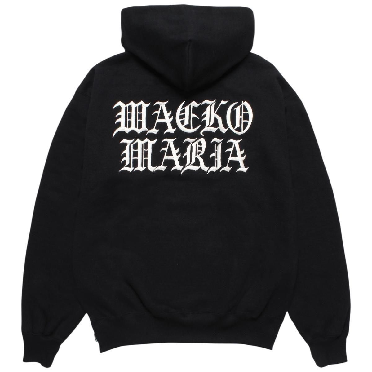 WACKOMARIA<BR>HEAVY WEIGHT PULLOVER HOODED SWEAT SHIRT ( TYPE-2 ) (BLACK)