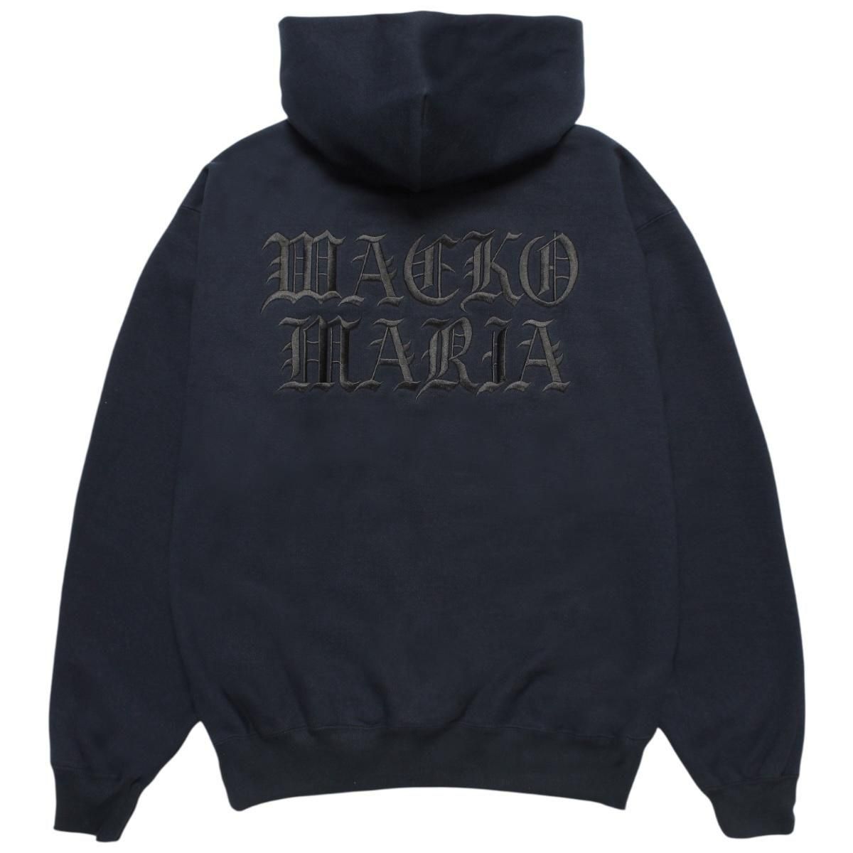 WACKOMARIA<BR>HEAVY WEIGHT PULLOVER HOODED SWEAT SHIRT ( TYPE-2 ) (NAVY)
