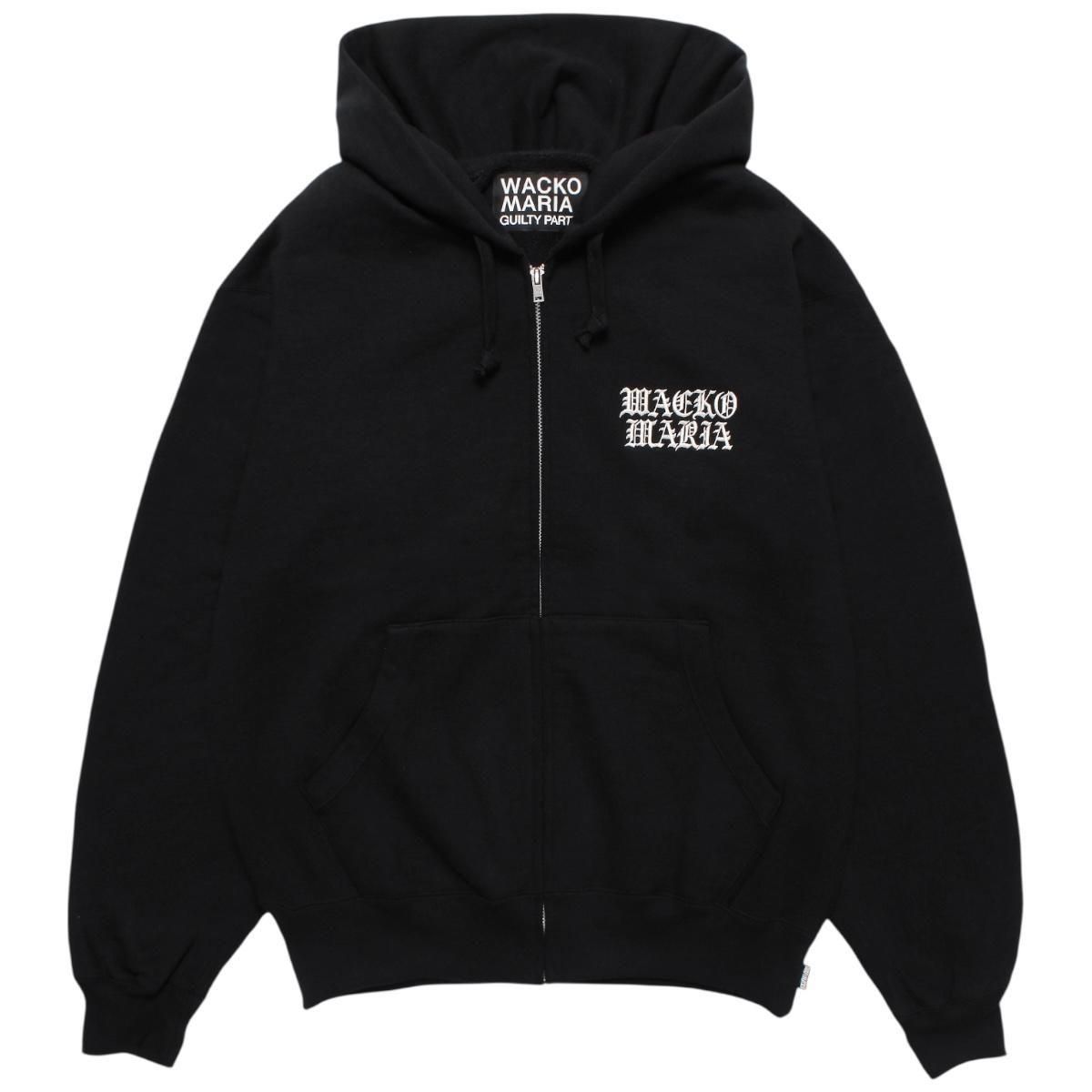 WACKOMARIA<BR>HEAVY WEIGHT FULL ZIP HOODED SWEAT SHIRT ( TYPE-2 )(BLACK)