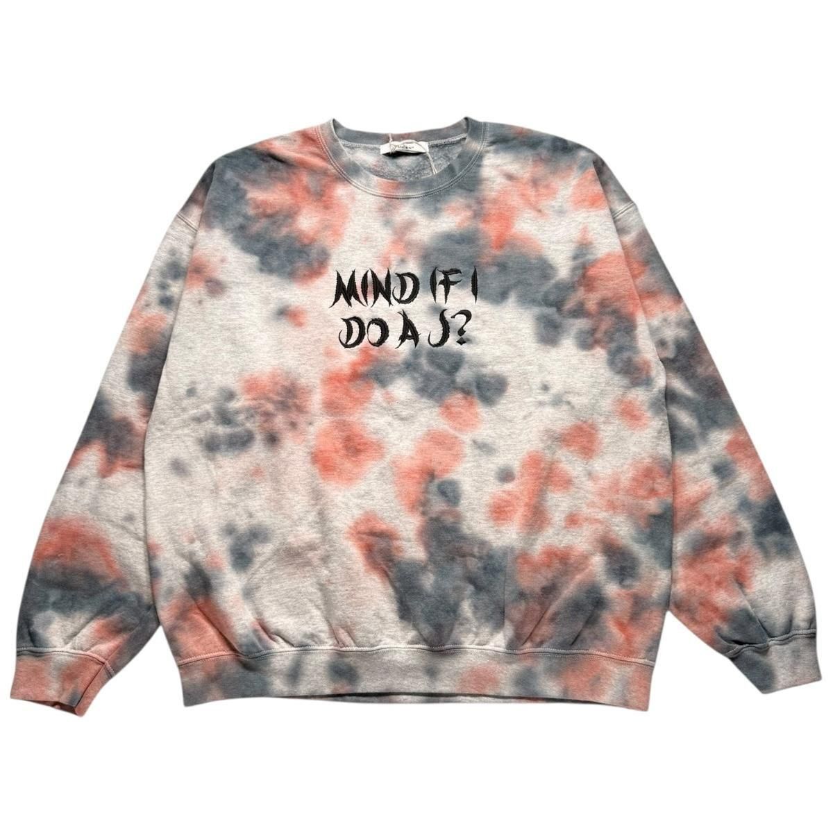 exodus brand<BR>MIND IF DO A J ? TIEDYE SWEAT SHIRT (GRAY ORANGE)