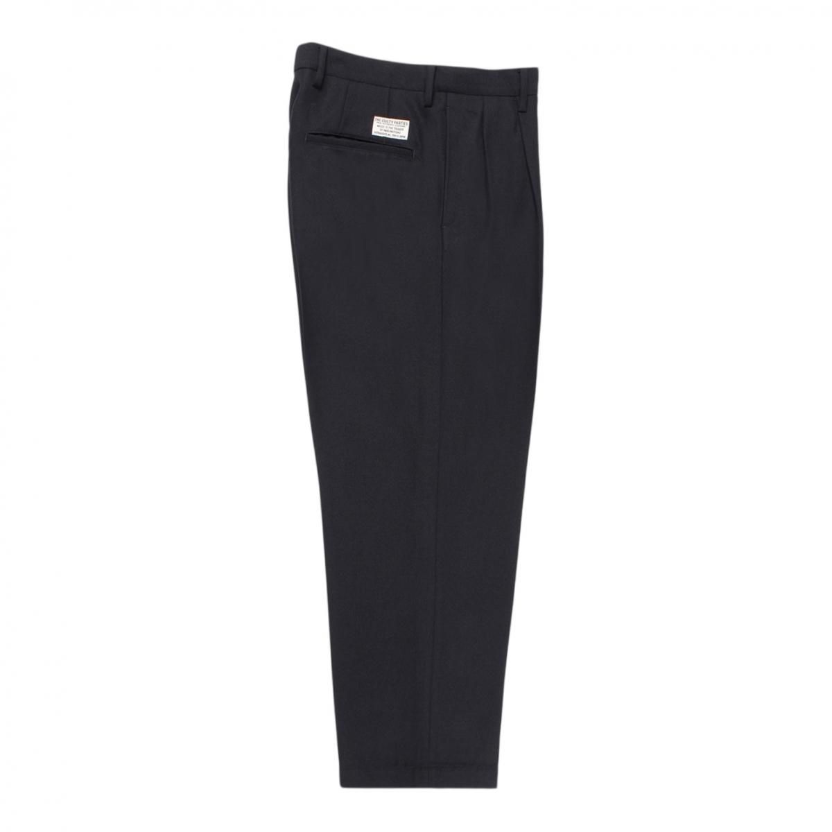 WACKOMARIA<BR> DOUBLE PLEATED CHINO TROUSERS ( TYPE-2 ) (NAVY)