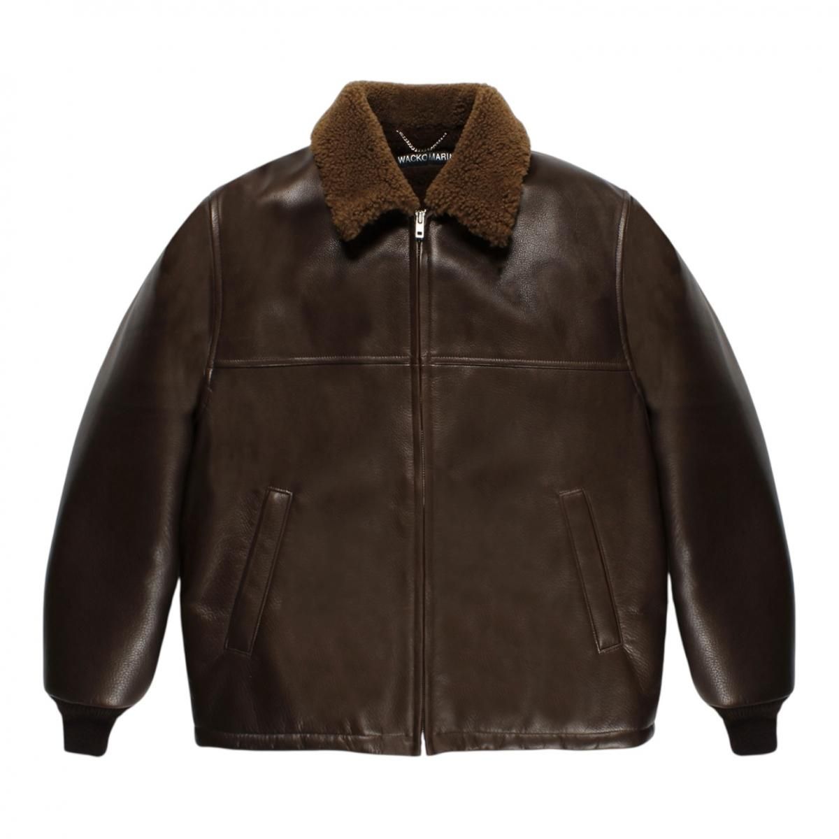 WACKOMARIA<BR> LEATHER BOA JACKET