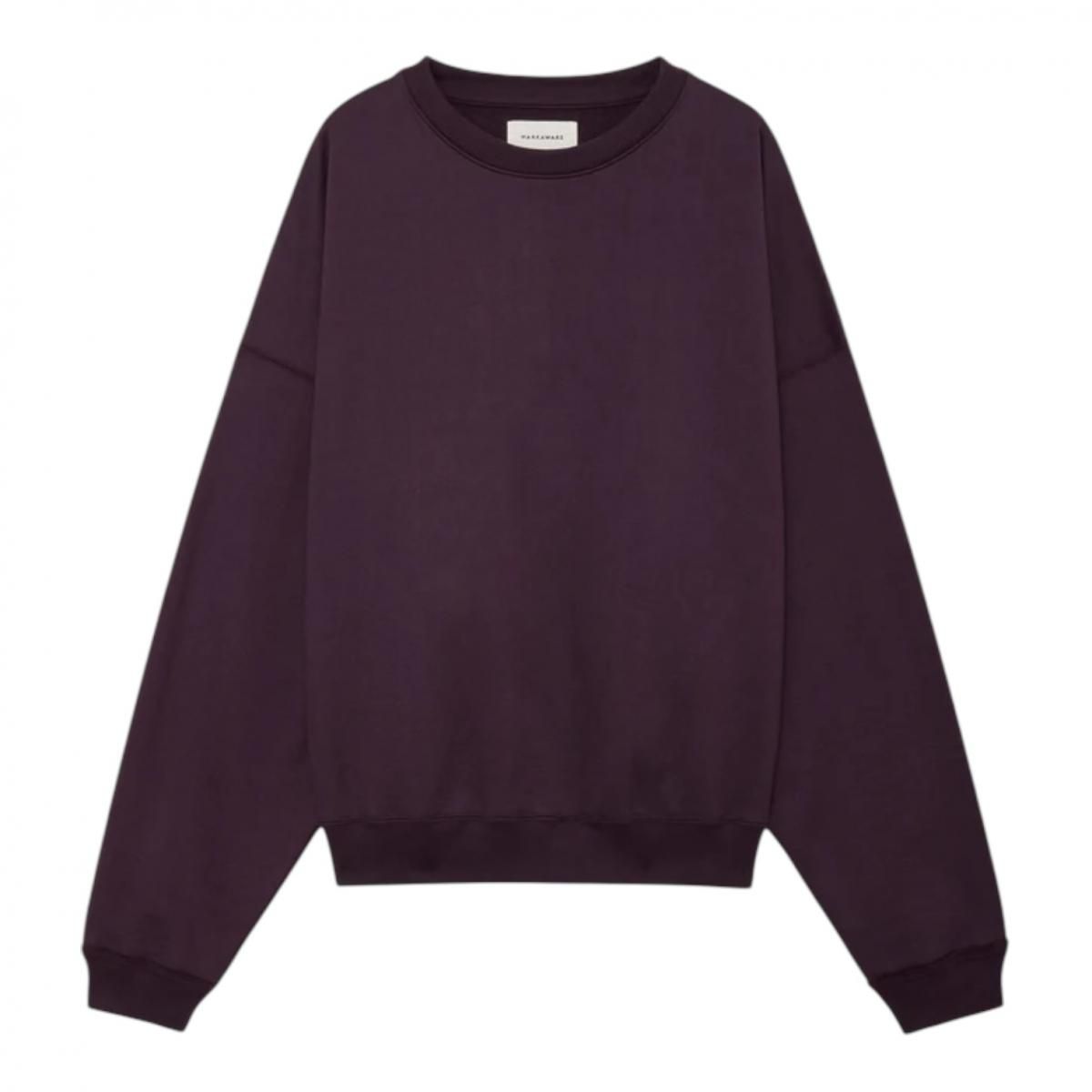 MARKAWARE <BR> HUGE SWEAT SHORT (D.PURPLE)