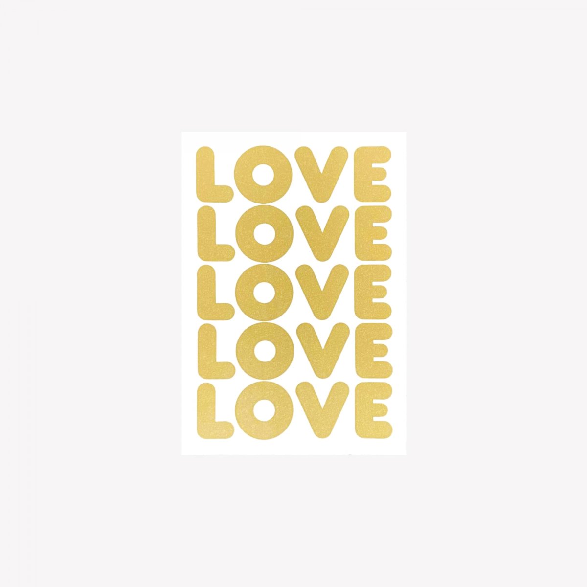ポストカード Love Love Love Gold 軽いユニセックスのバッグ通販 Make Art Your Zoo
