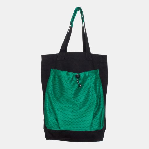 <img class='new_mark_img1' src='https://img.shop-pro.jp/img/new/icons1.gif' style='border:none;display:inline;margin:0px;padding:0px;width:auto;' />Bibbed Tote (Black/Green)