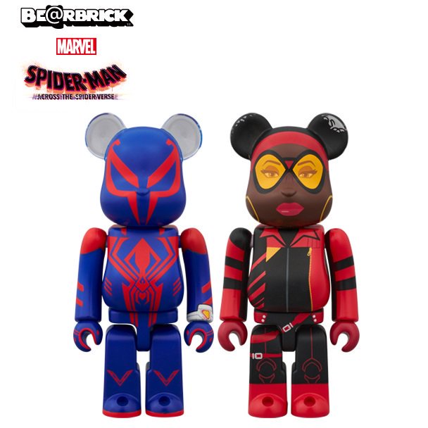 BE@RBRICK SPIDER-MAN 2099 ＆ SPIDER-WOMAN 2PCS SET - ベアブリックのお店** marotom TOY  **