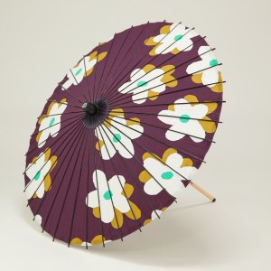 SOU・SOU 布和傘80cm  花/紫