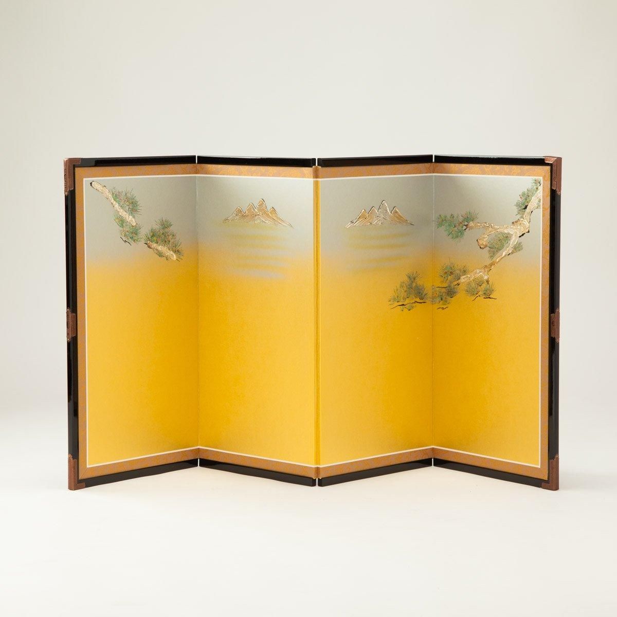 金屏風  高さ70cm  90cm×2曲 金屏風 高さ70cm 90cm×2曲