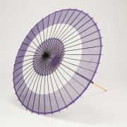 絹傘（大） 助六無地 / 紫