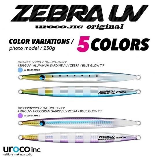 uroco/ウロコ】 ウロコジグ・オリジナル300g／ゼブラUV