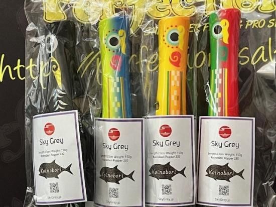 スカイグレイ】コイノボリポッパー23cm・150g（2024