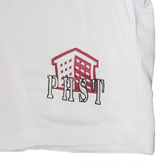 Public Housing Skate Team PHST Starter Jersey Shorts - White - Waveystore