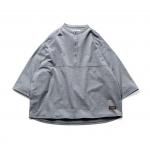 (40% OFF)TBPR Kanoko Band Collar T-Shirt - Charcoal 