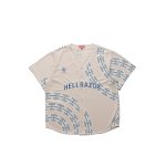 HELLRAZOR Chain Circle Mesh Baseball Shirt - Grey