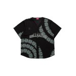 HELLRAZOR Chain Circle Mesh Baseball Shirt - Black