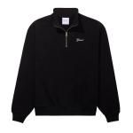 GRAND COLLECTION  Quarter Zip Sweatshirt - Black